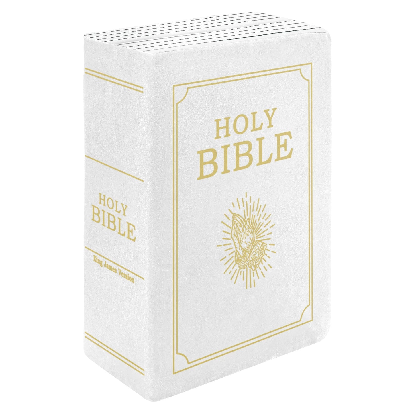 White Cutest Bible Memory Foam Pillow with Bible
